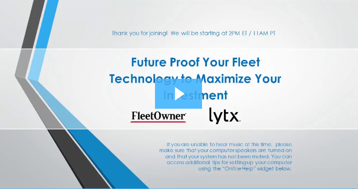 Webinar Future-Proof Your Fleet Technology to Maximize Your Investment
